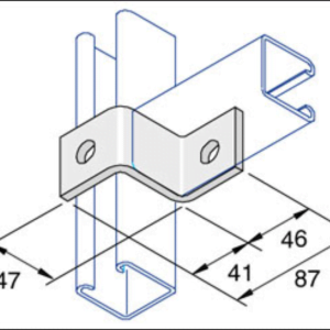 Unistrut P1347 Z Shaped Bracket