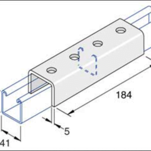 Unistrut P1377 U Shaped Connector