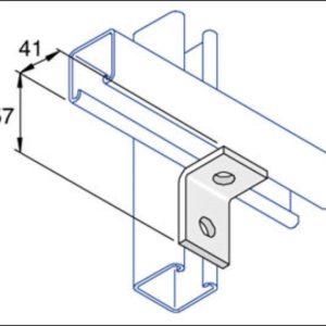 Unistrut P1068 90Deg Bracket 2 Hole