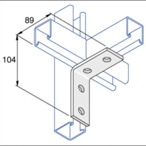 Unistrut P1325 90Deg Bracket 4 Hole