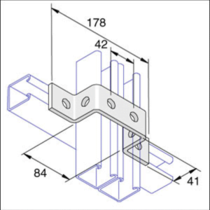 Unistrut P1043 U Shaped Bracket