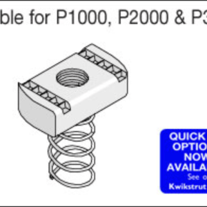 Unistrut Channel Nut Long Spring M06 BZP