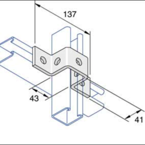 Unistrut P1047 U Shaped Bracket